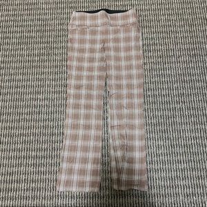 Stretchy plaid pants